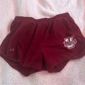 UMASS UNDER ARMOR SHORTS GREAT CONDITON